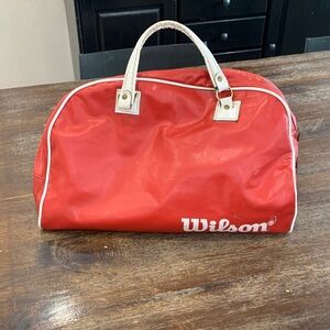 Wilson Red Travel Bag with White Accents